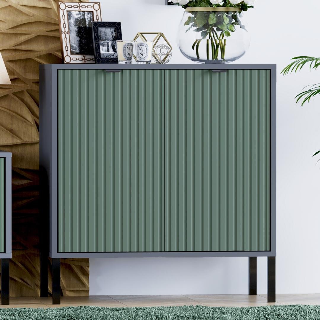 Комод Флорида W-6 74/78/40 см МДФ Антрацит/Камуфляж (01511)