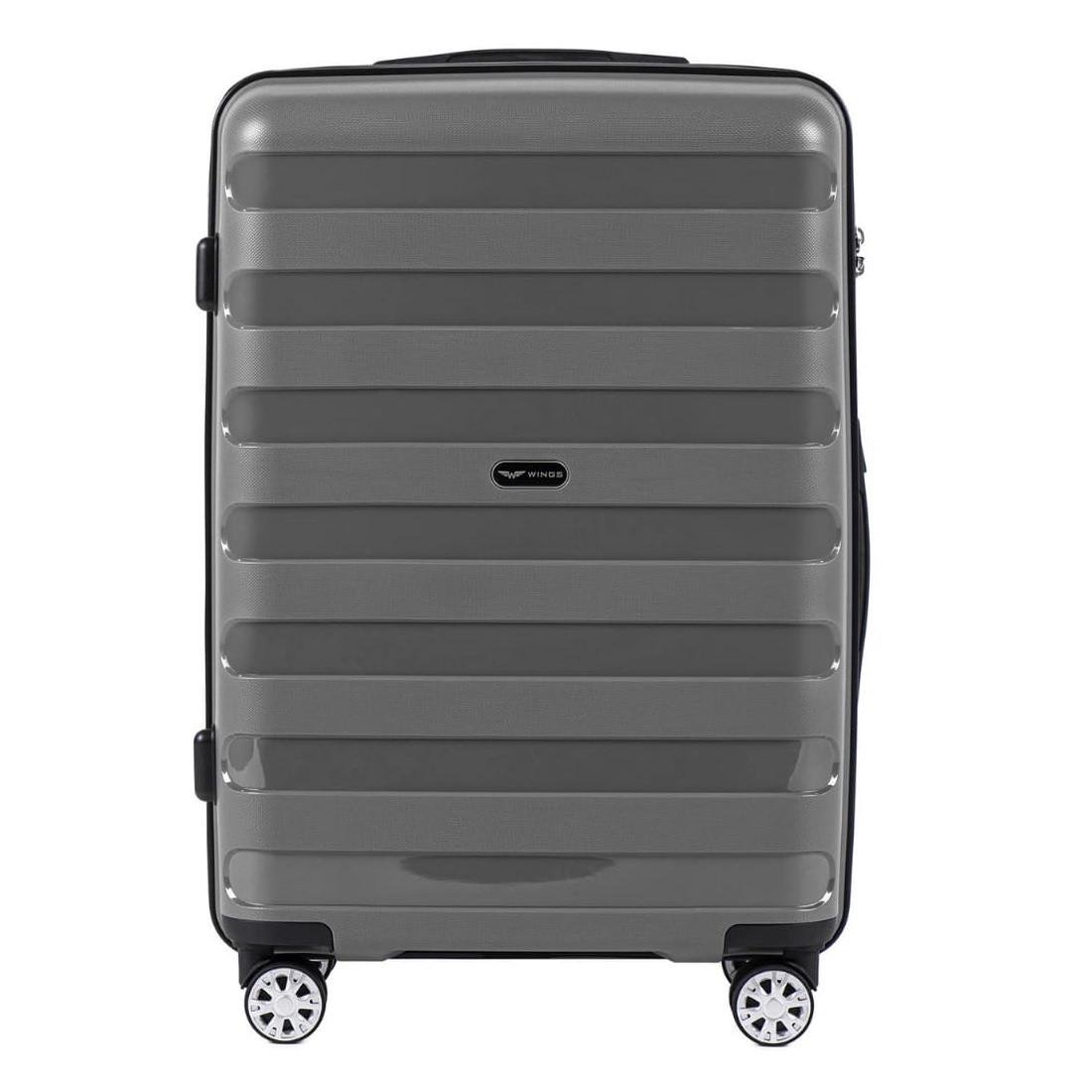 Чемодан малый Wings PP07 ручная кладь S 33 л Серый