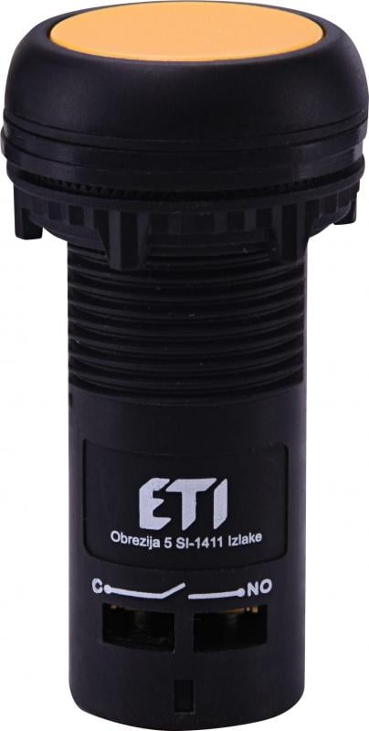 Кнопка управления ETI ECF-10-Y 1NO 22 мм Желтый (4771452)
