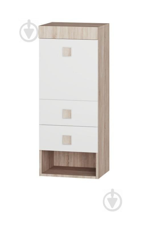 Пенал надстройка Эверест Соната сонома + белый