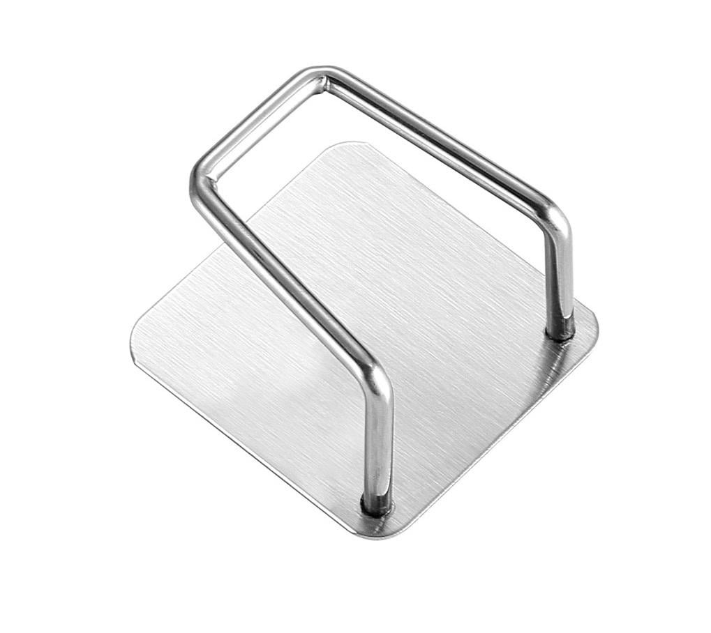 Держатель из нержавеющей стали с креплением на скотч Серебристый (U9419)