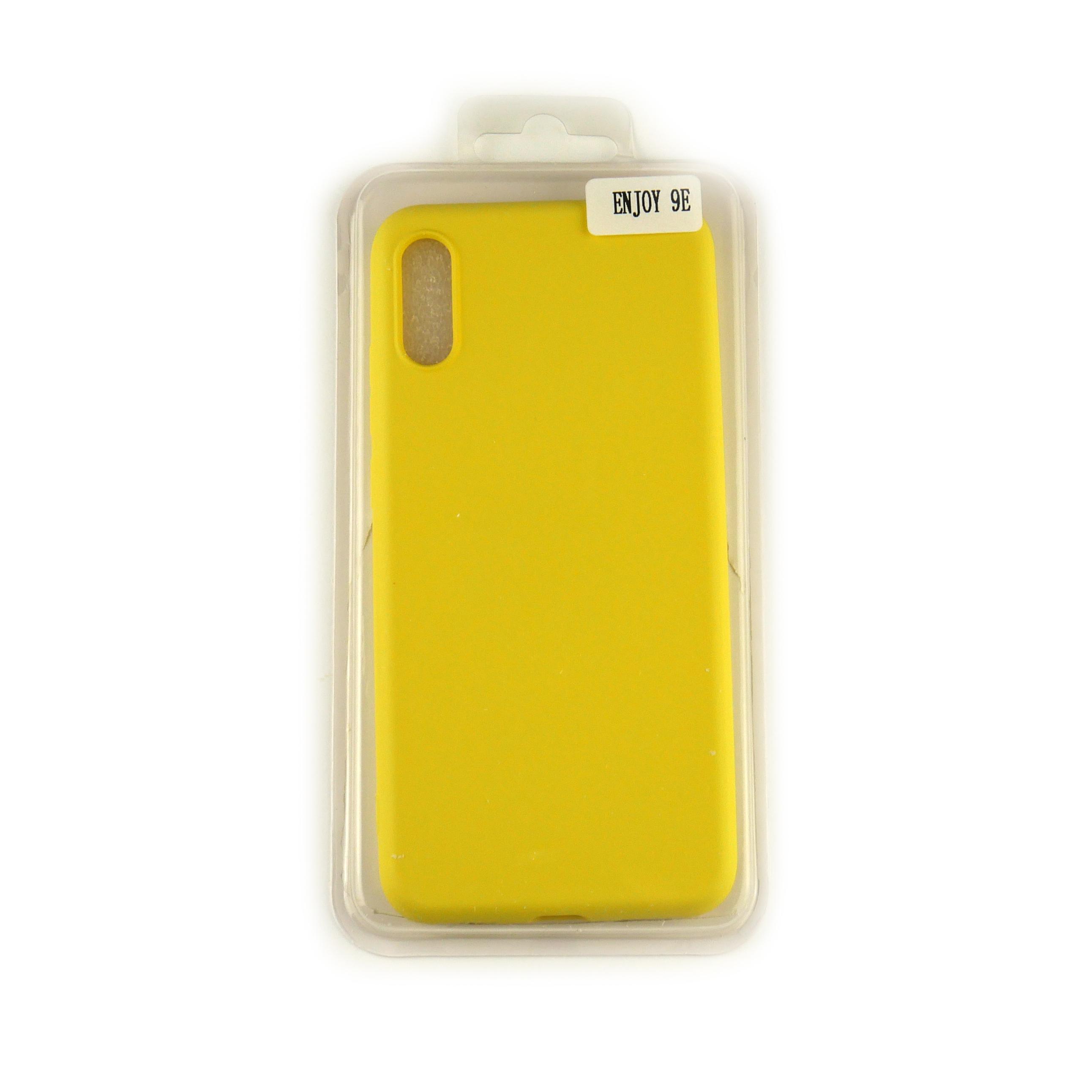 Чехол Silicone Case Full Cover Huawei Enjoy 9e Желтый