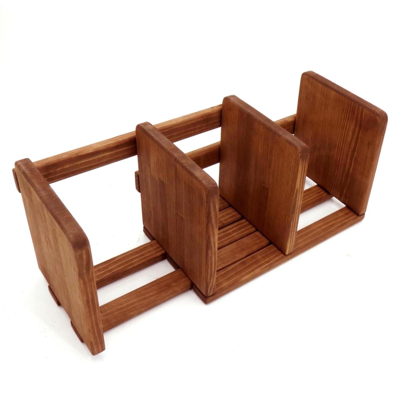 Полка книжная настольная из дерева Девин Шафран (КПА-014106)