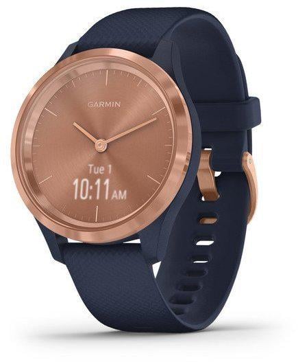 Смарт-часы Garmin Vivomove 3S Rose Gold Stainless Steel Bezel w. Navy and Silicone B. (010-02238-03)  