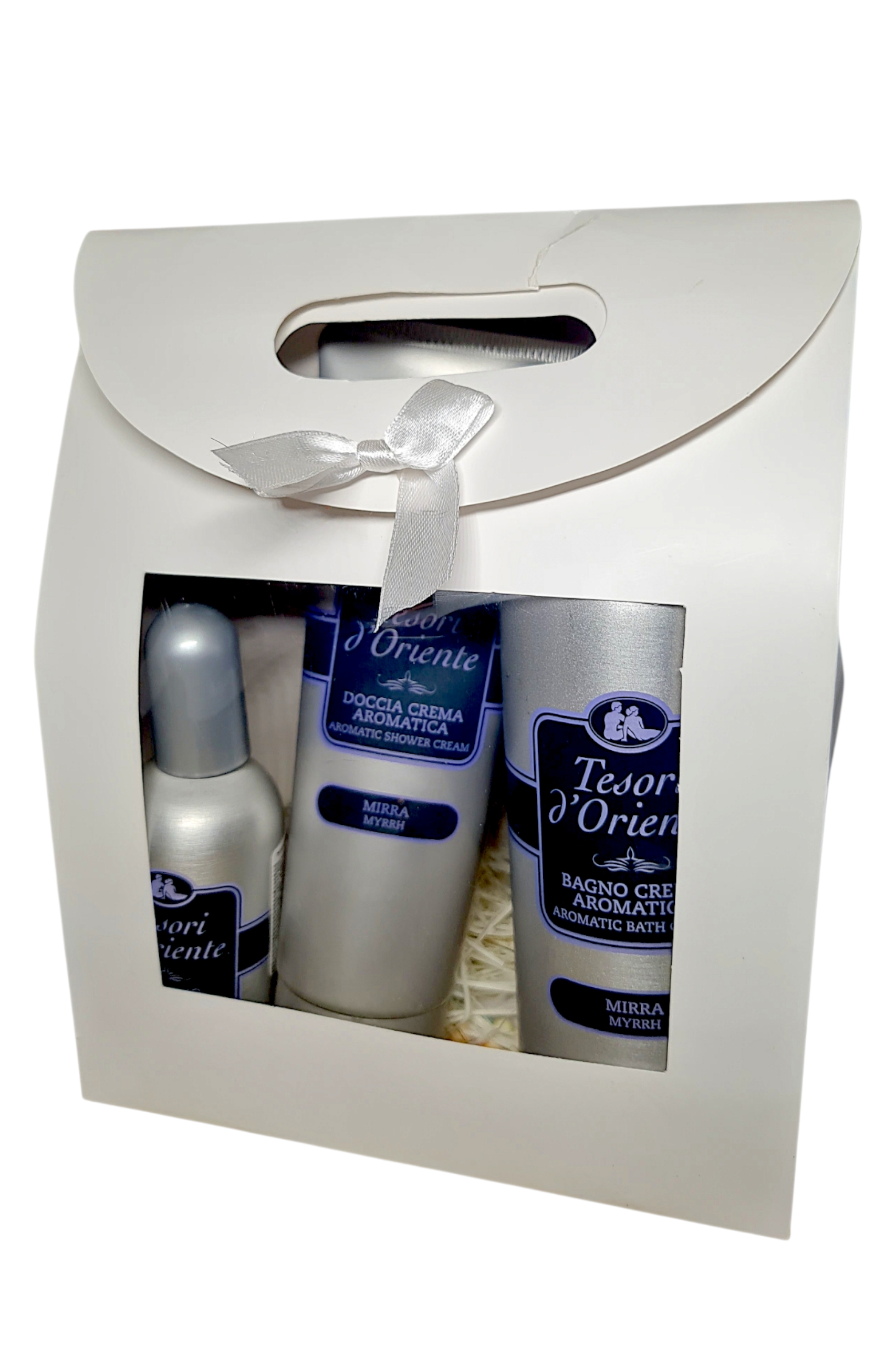 Набор подарочный Tesori d`Oriente Mirra для ухода за аромой и спа-сеансом 3 позиции (011119)