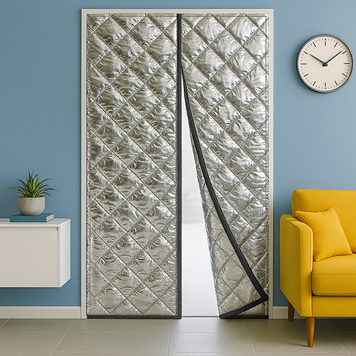 Штори дверні теплі на магнітах P 110x230 см Сріблястий (117654812) - фото 1 Штори дверні теплі на магнітах P 110x230 см Сріблястий (117654812) - фото 1