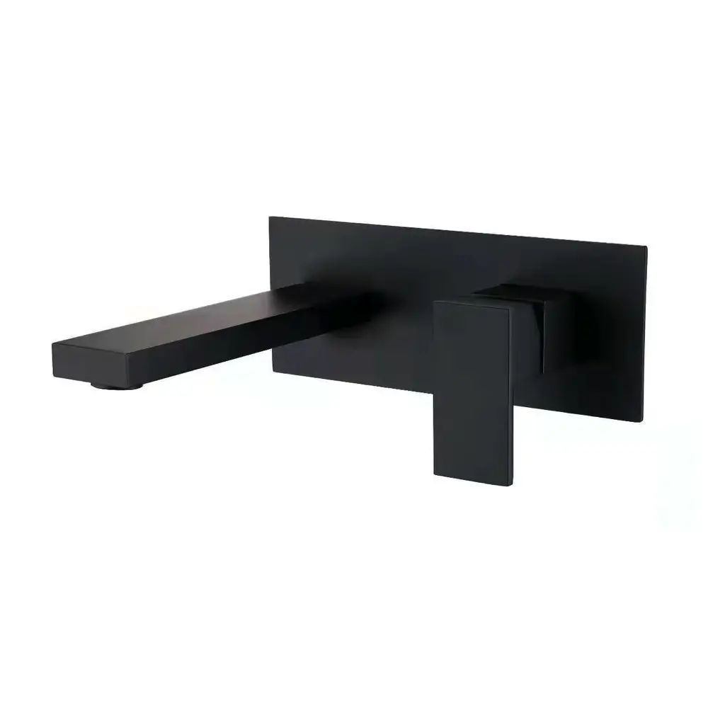 Смеситель встраиваемый Wezer PRO10-02-Black для умывальника Нержавеющая сталь/Черный (1044120)