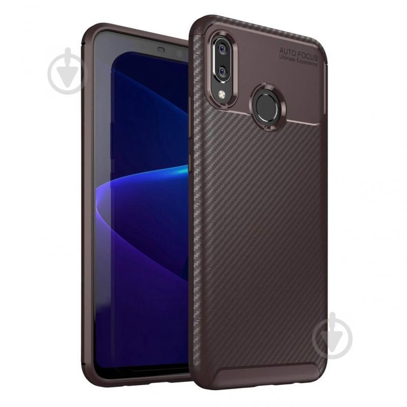 Чехол Carbon Case Huawei Nova 3 Коричневый (hub_aYfH22339)