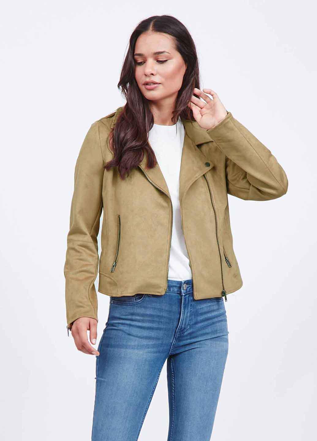 Куртка Vila р. 36 Коричневый (14057232b51)