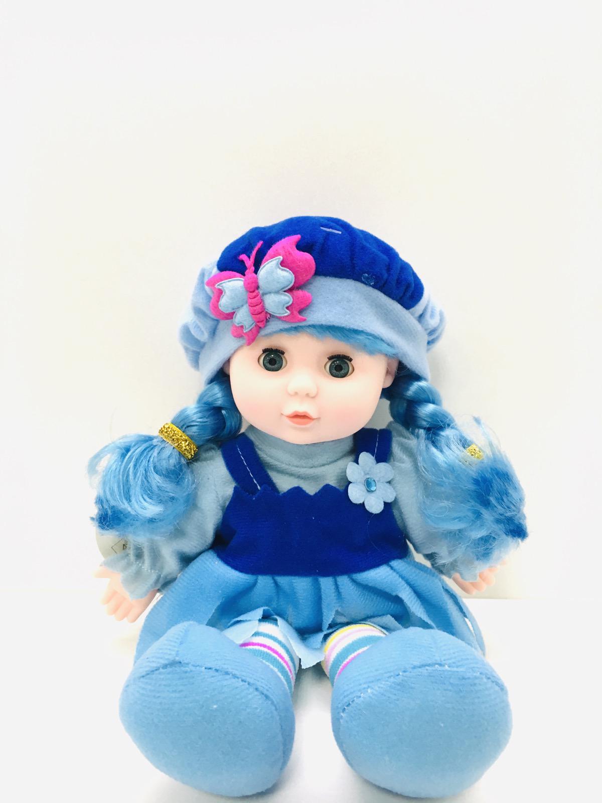 Кукла мягконабивная Bambi музыкальная 28 см Синий ( LY3011-2-3-4-5-6)