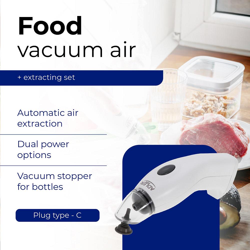 Вакуумний насос із набором пакетів Adler AD 4515 (6747) - фото 17 Вакуумний насос із набором пакетів Adler AD 4515 (6747) - фото 17