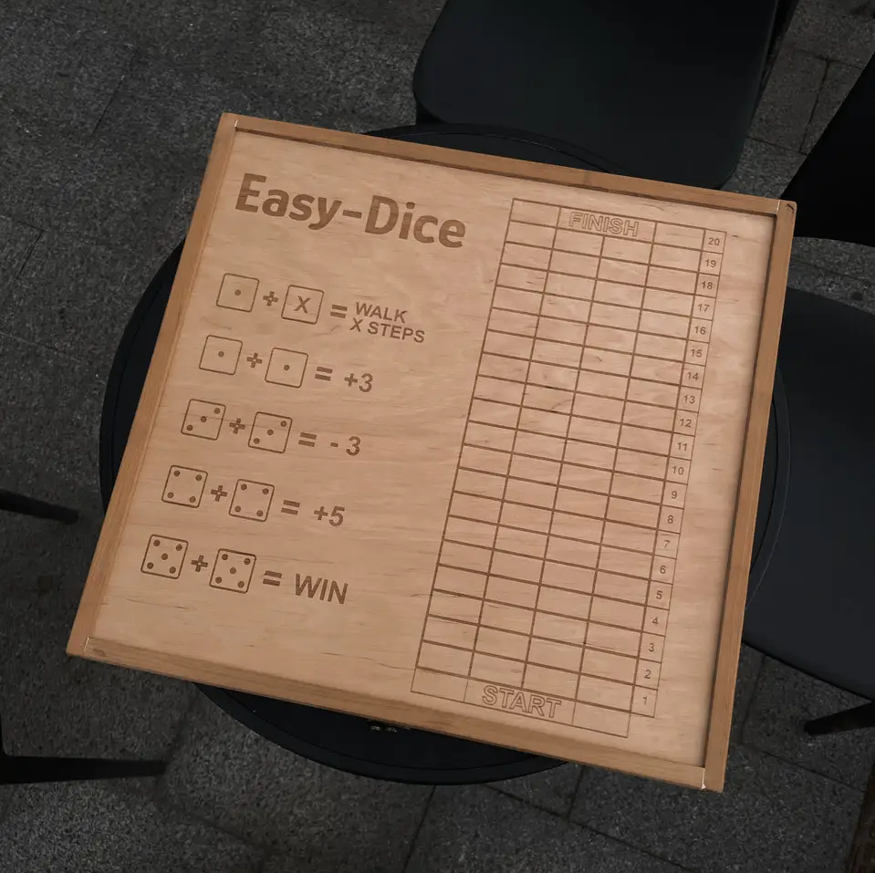 Комплект настольных игр 5 к 1 5G-Box дерево