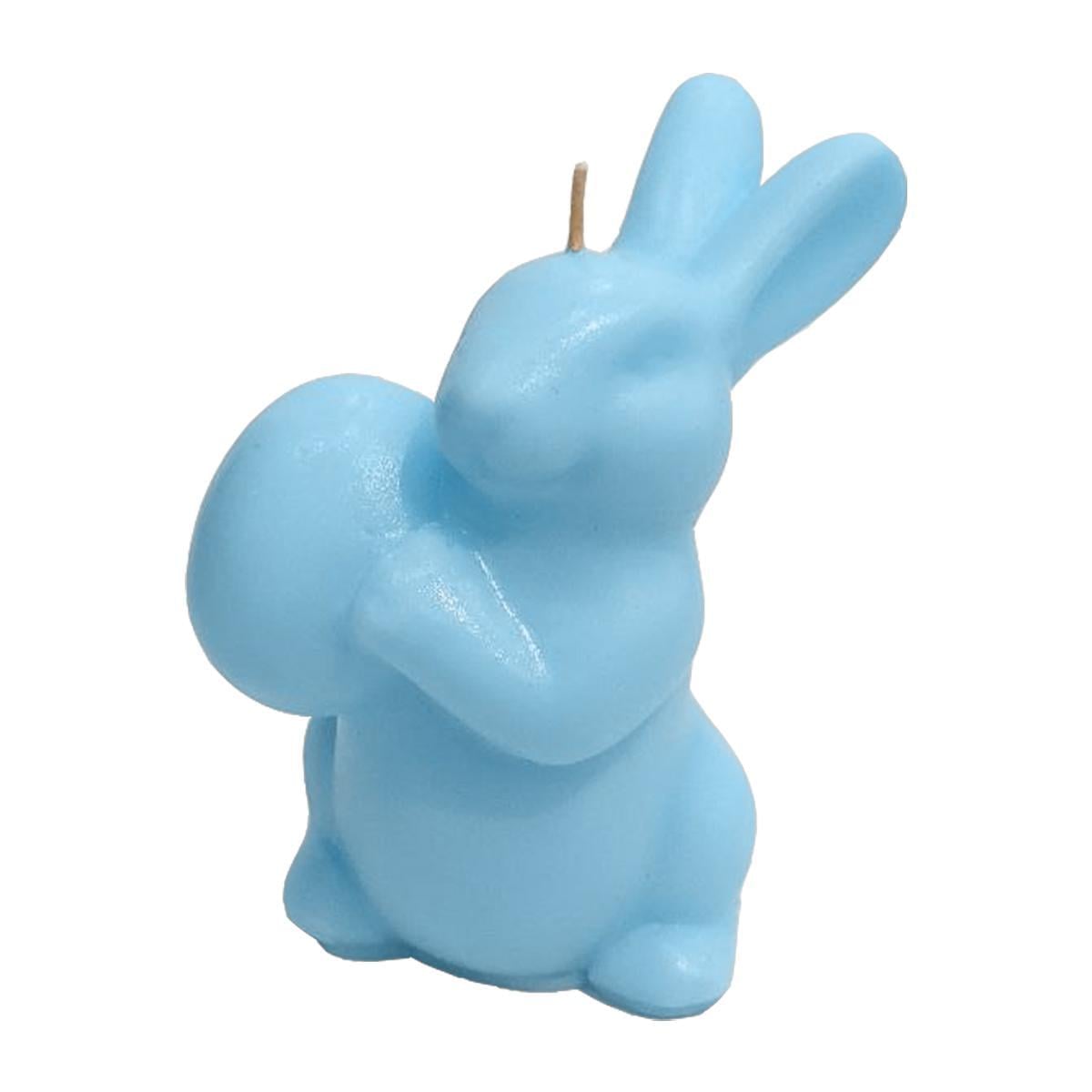 Свеча Пасхальный кролик 10 см Голубой (22703)