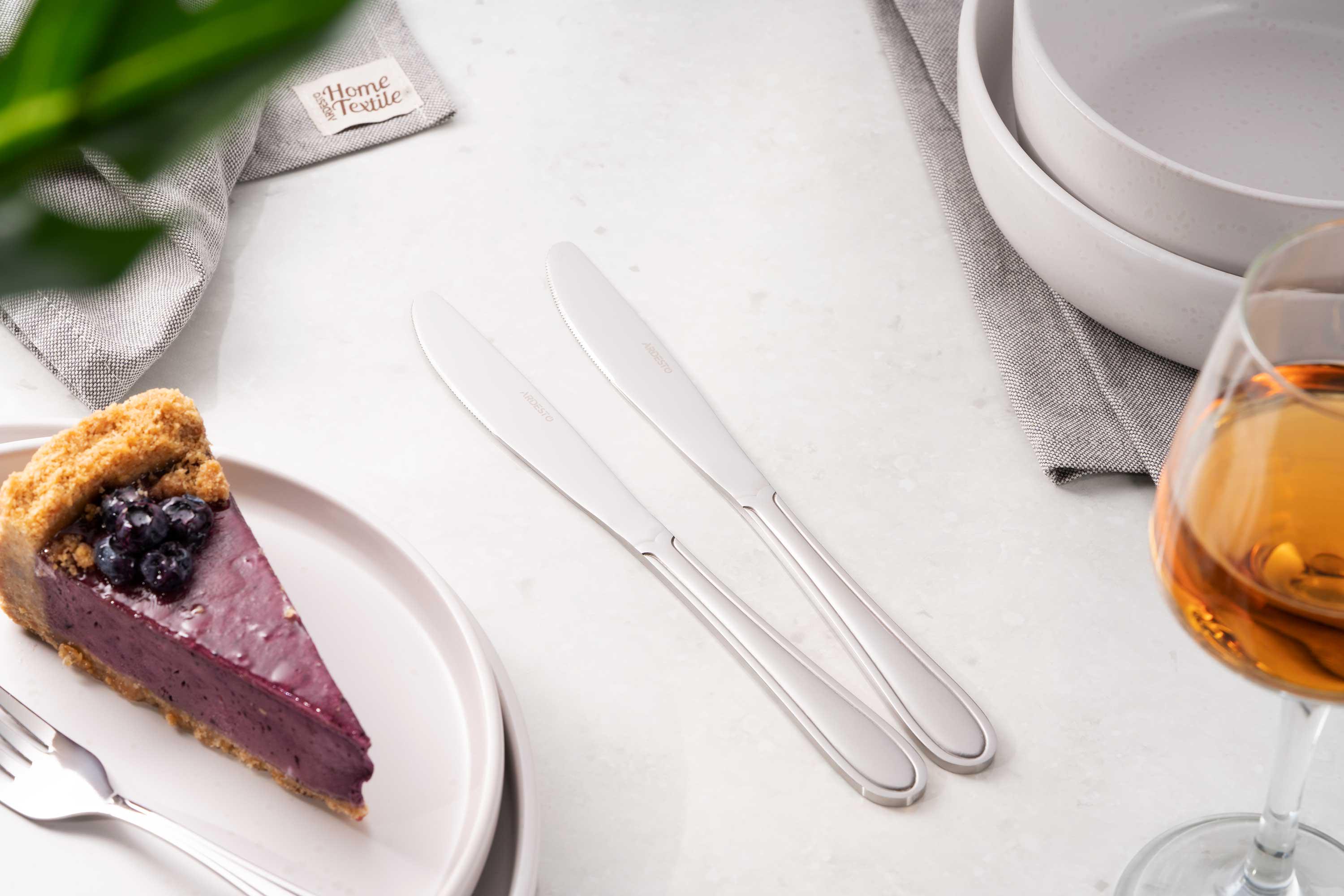 Набор столовых ножей Ardesto Gemini Venice из нержавеющей стали 220 мм 2шт. (AR1906VK) - фото 4