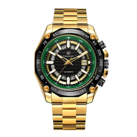 Наручний годинник Forsining 8279 Gold-Black-Green (1956) Наручний годинник Forsining 8279 Gold-Black-Green (1956)