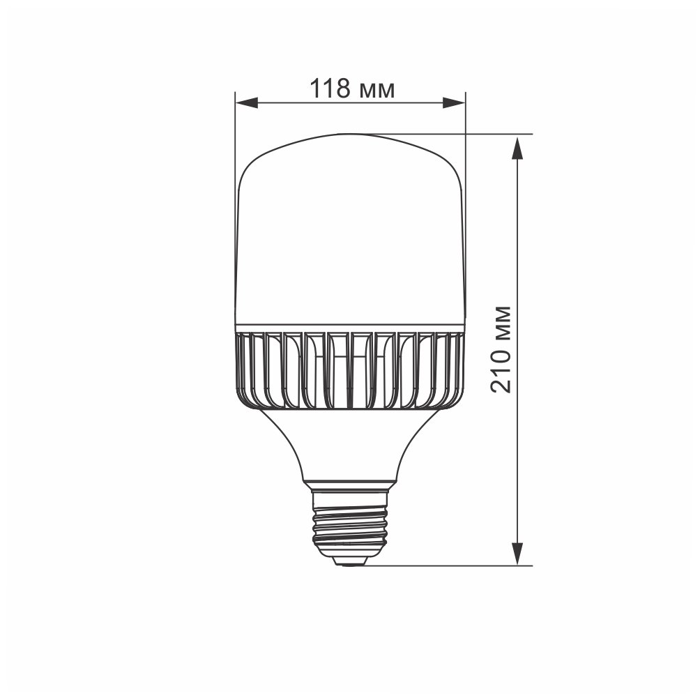 Лампа світлодіодна VIDEX A118 50 Вт E27 5000 K VL-A118-50275 - фото 2