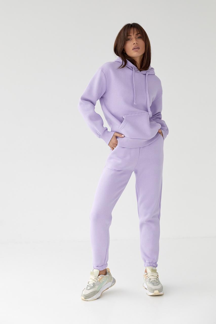 Костюм женский спортивный на флисе S/M Сиреневый