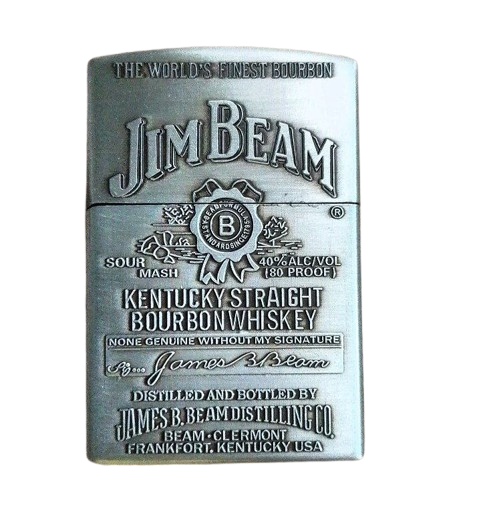 Газовая зажигалка кремневая Jim Beam HL-4901-3 Серый (3579)
