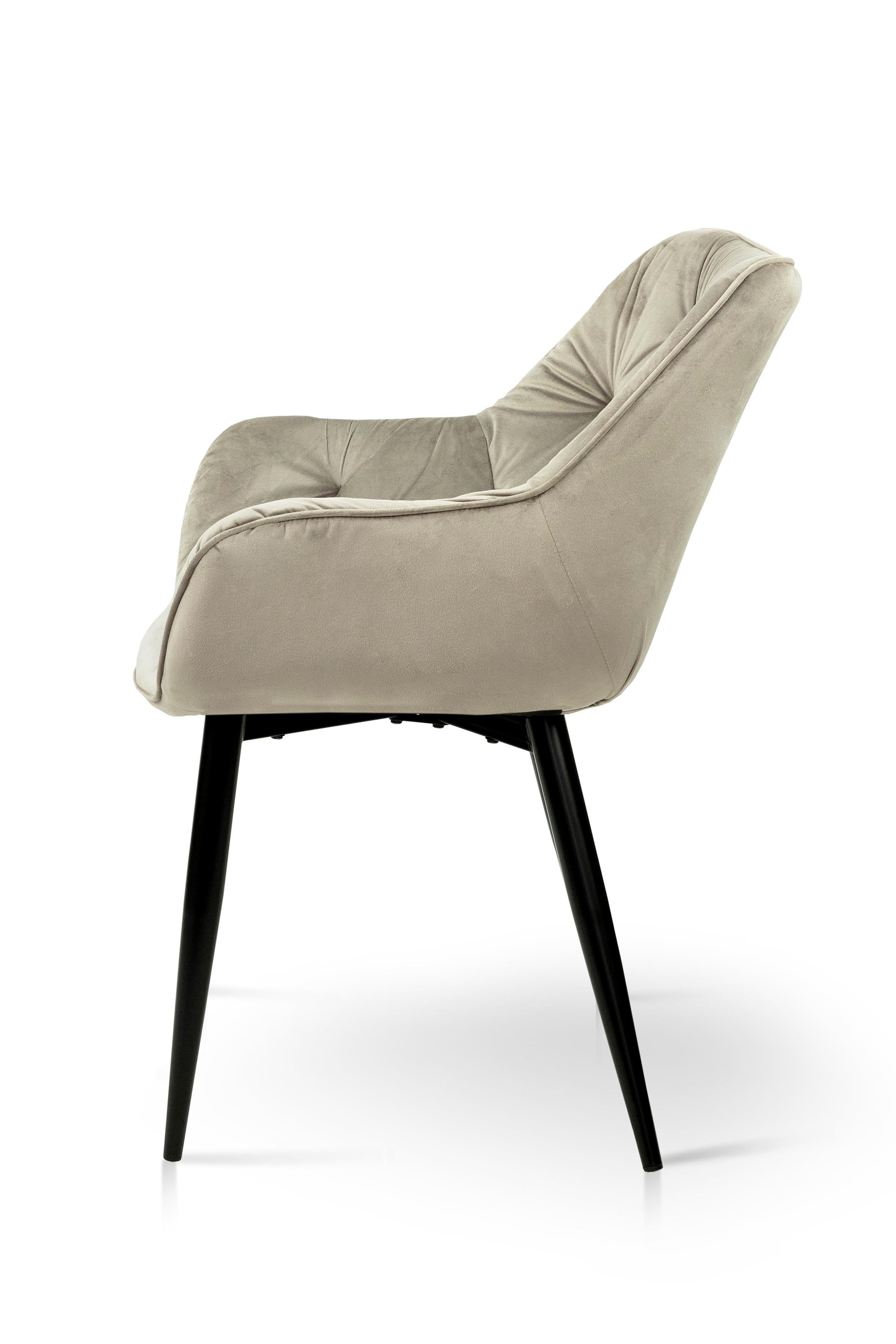 Стілець для кухні та вітальні ГРЕЙС Парадіз 580х870х570 мм Чорний/Пісочний (GAА0055038) - фото 5 Стілець для кухні та вітальні ГРЕЙС Парадіз 580х870х570 мм Чорний/Пісочний (GAА0055038) - фото 5