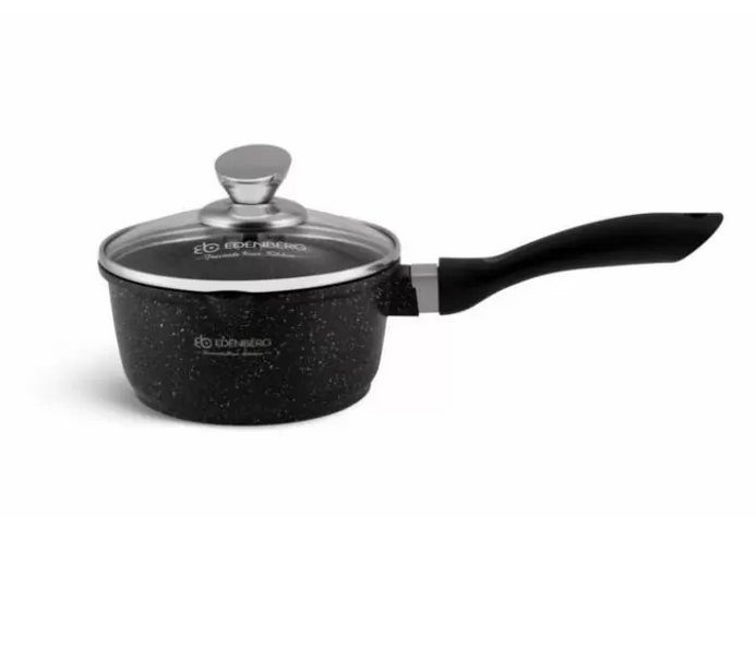 Ківш Edenberg з мармуровим покриттям і кришкою 1,3 л 16 см (EB-8044)