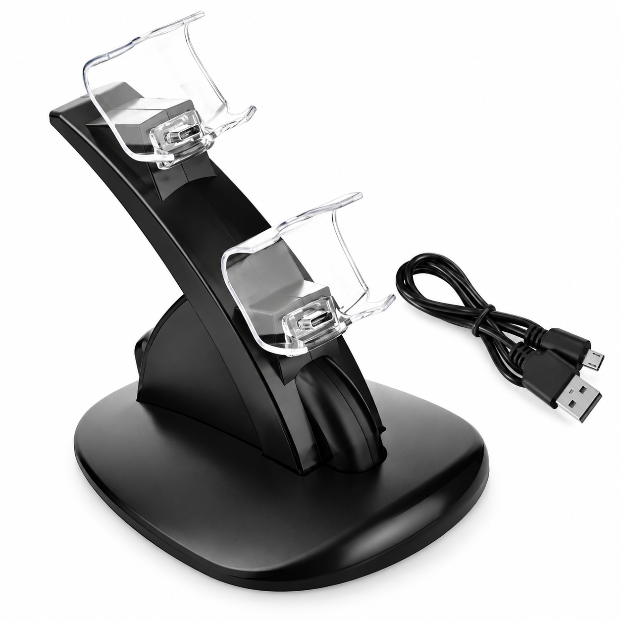 Зарядная док-станция для игровых контроллеров PS4 с подставкой (7209088)