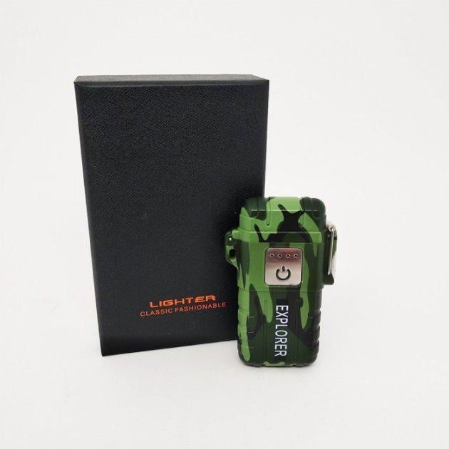 Зажигалка электронная Lighter JL317 Explorer  USB Камуфляж (15050)