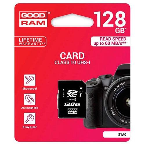 Карта памяти GoodRAM S1A0-1280R11 Secure Digital 128Гб SDXC UHS-I Class 10 Retail (562876) - фото 2