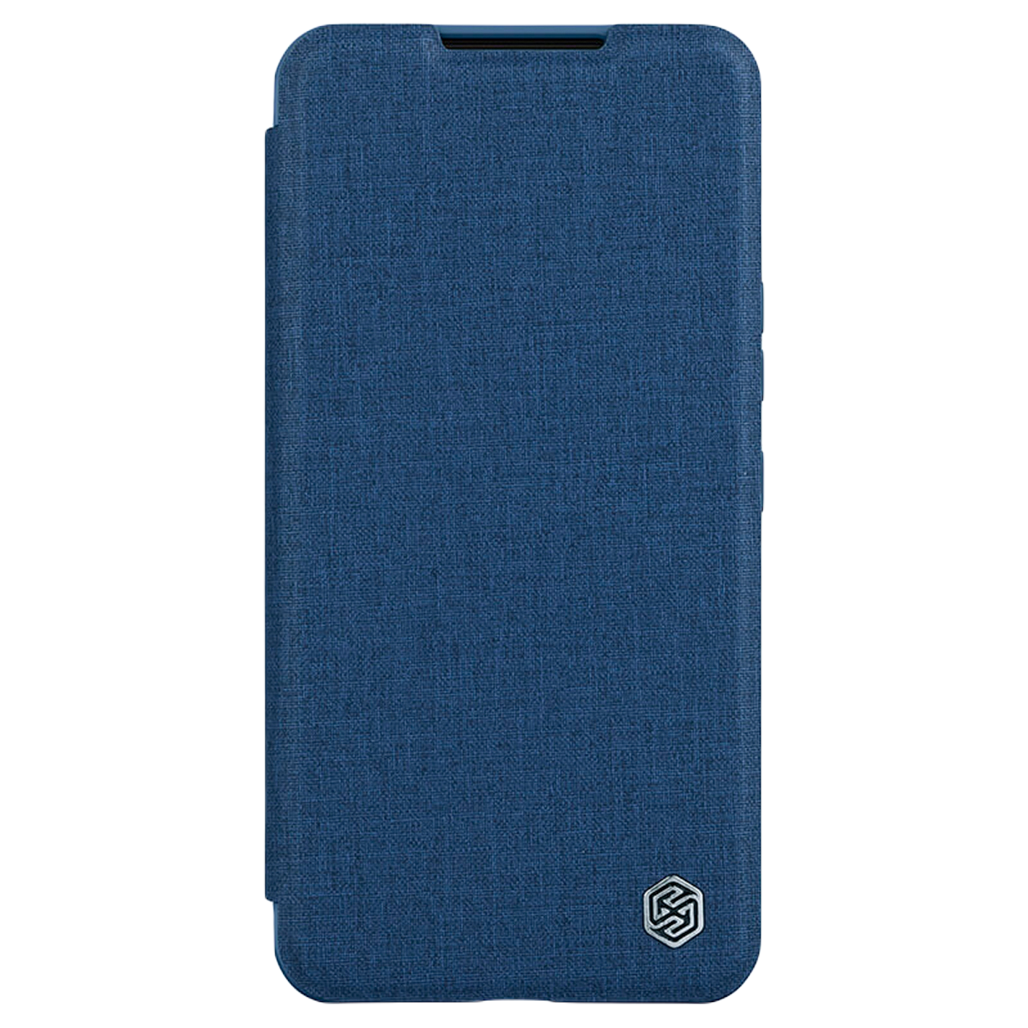 Чехол Nillkin Qin Pro Plain Leather+cloth для Samsung Galaxy S22 Plus S906 (Blue) - фото 1