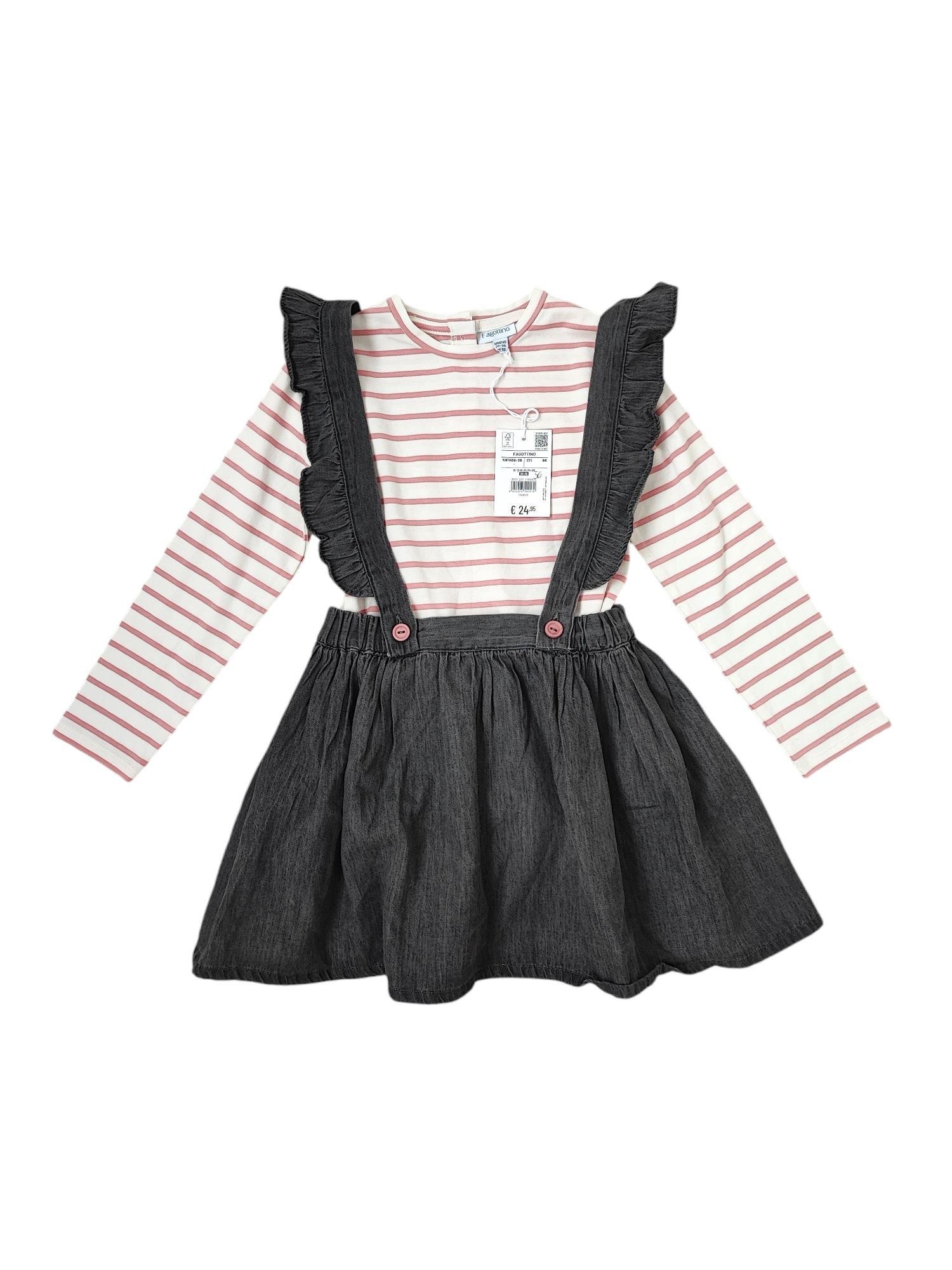 Сарафан та кофтинка для дівчинки OVS 98 см Сірий (0006) Сарафан та кофтинка для дівчинки OVS 98 см Сірий (0006)