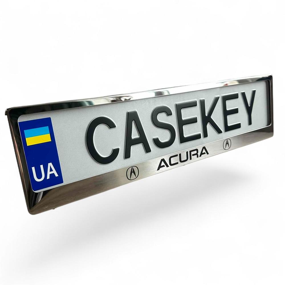 Авторамка метеллическая с гравировкой Acura (acramkaza1)