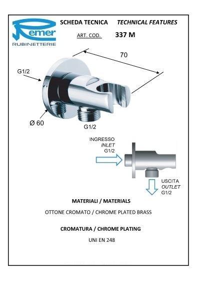 Набор для гигиенического душа Remer K30337OL - фото 3