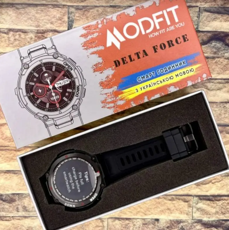 Смарт-часы Modfit Delta Force All 36 мм Black (1077-0210) - фото 8