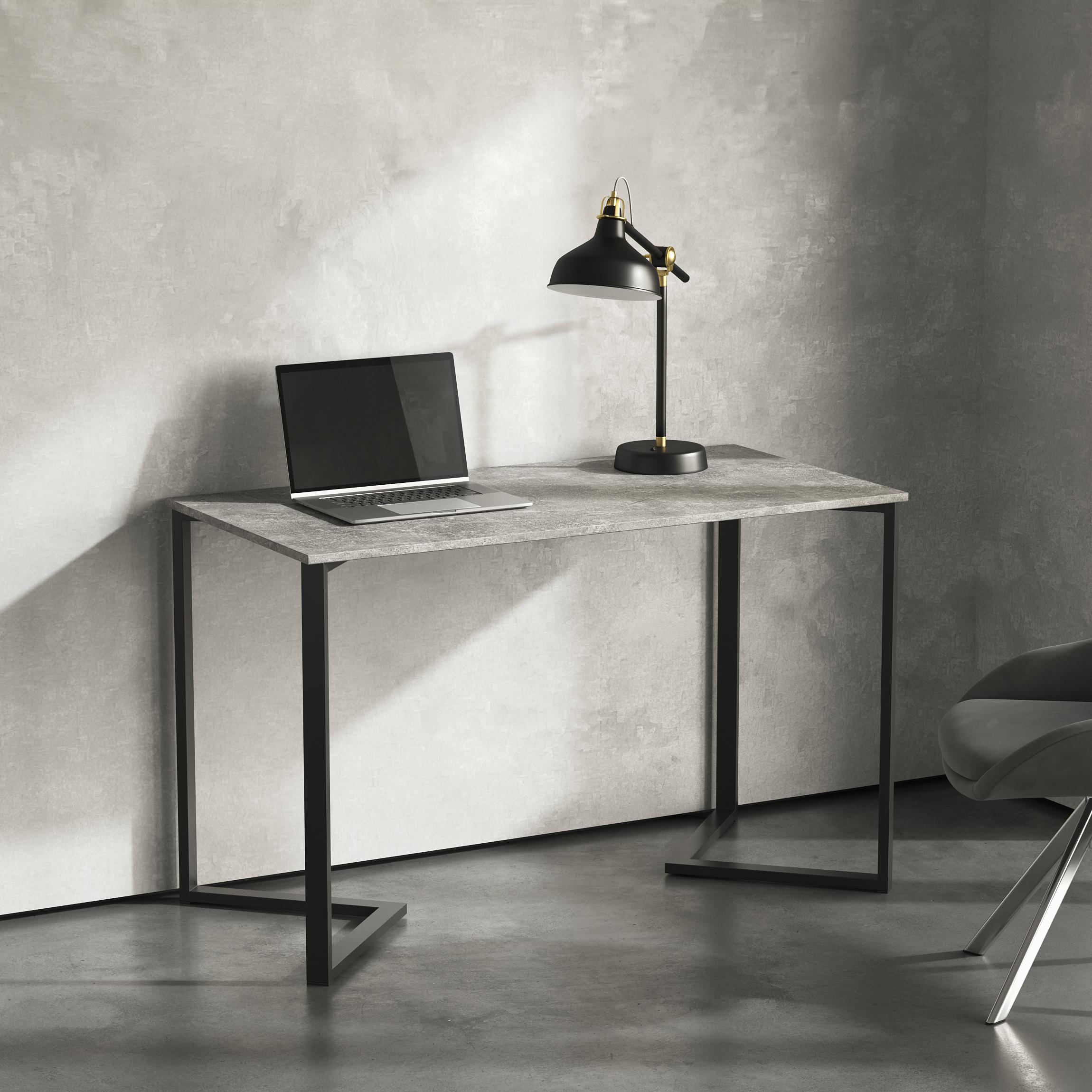 Стол письменный лофт Серия 9 1200х600х16 мм Бетон (24084481)