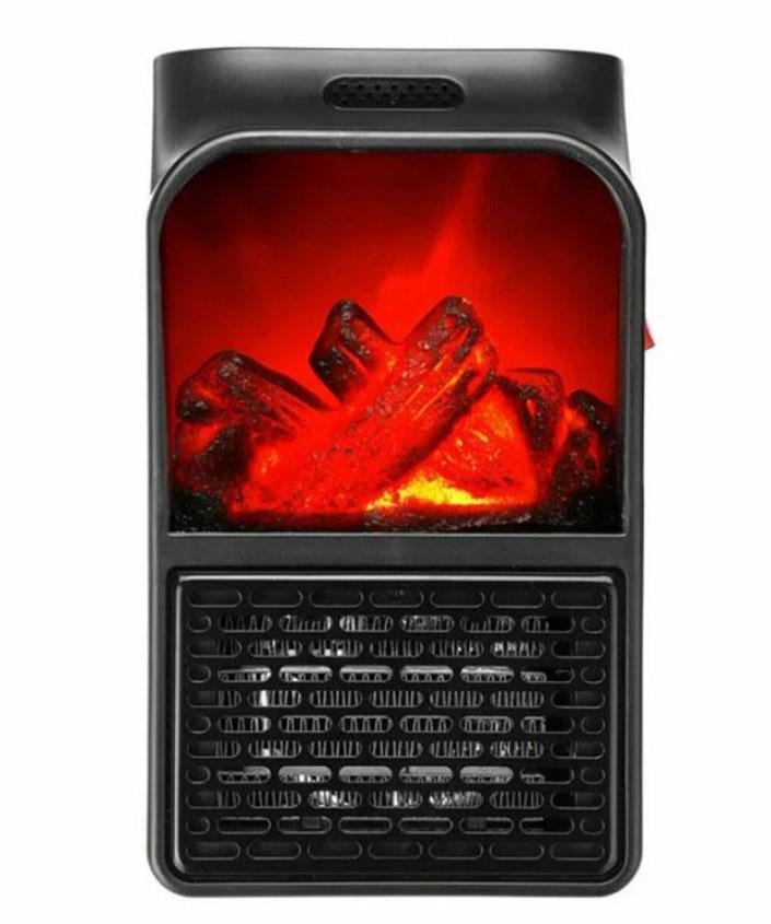 Настенный обогреватель-камин Flame Heater 500 Вт с LCD-экраном и дистанционным управлением (1756375336)