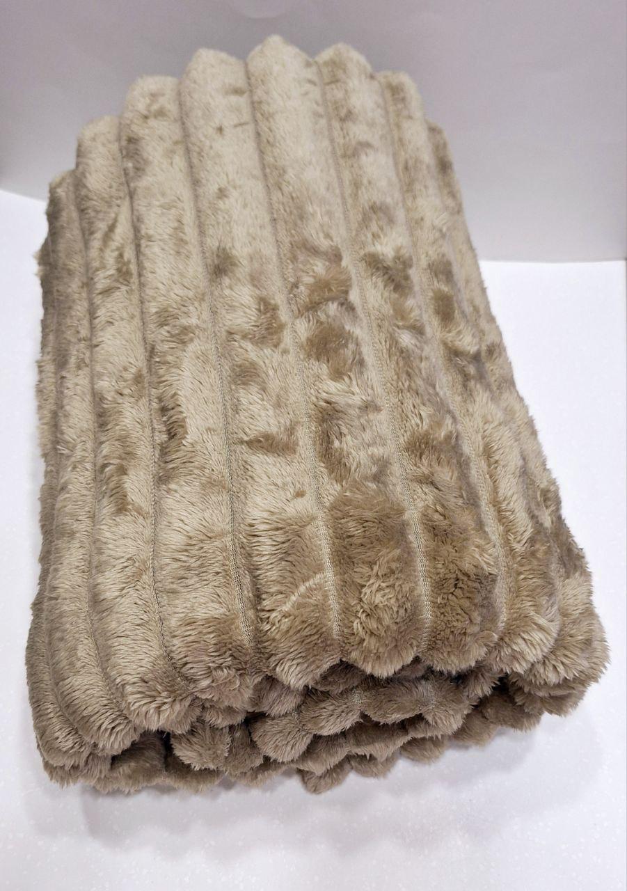 Плед флисовый Шарпей 150x200 Серо-бежевый (19083740)