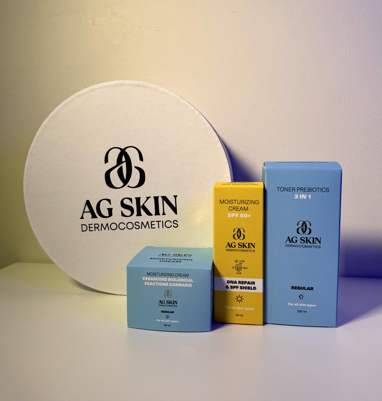 Набір для зволоження та відновлення мікробіому шкіри Skin moisturizing set AG Skin (2471261065)
