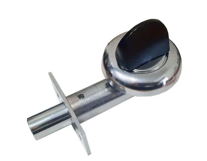 Засувка одностороння врізна Аріко Чорний/Хром