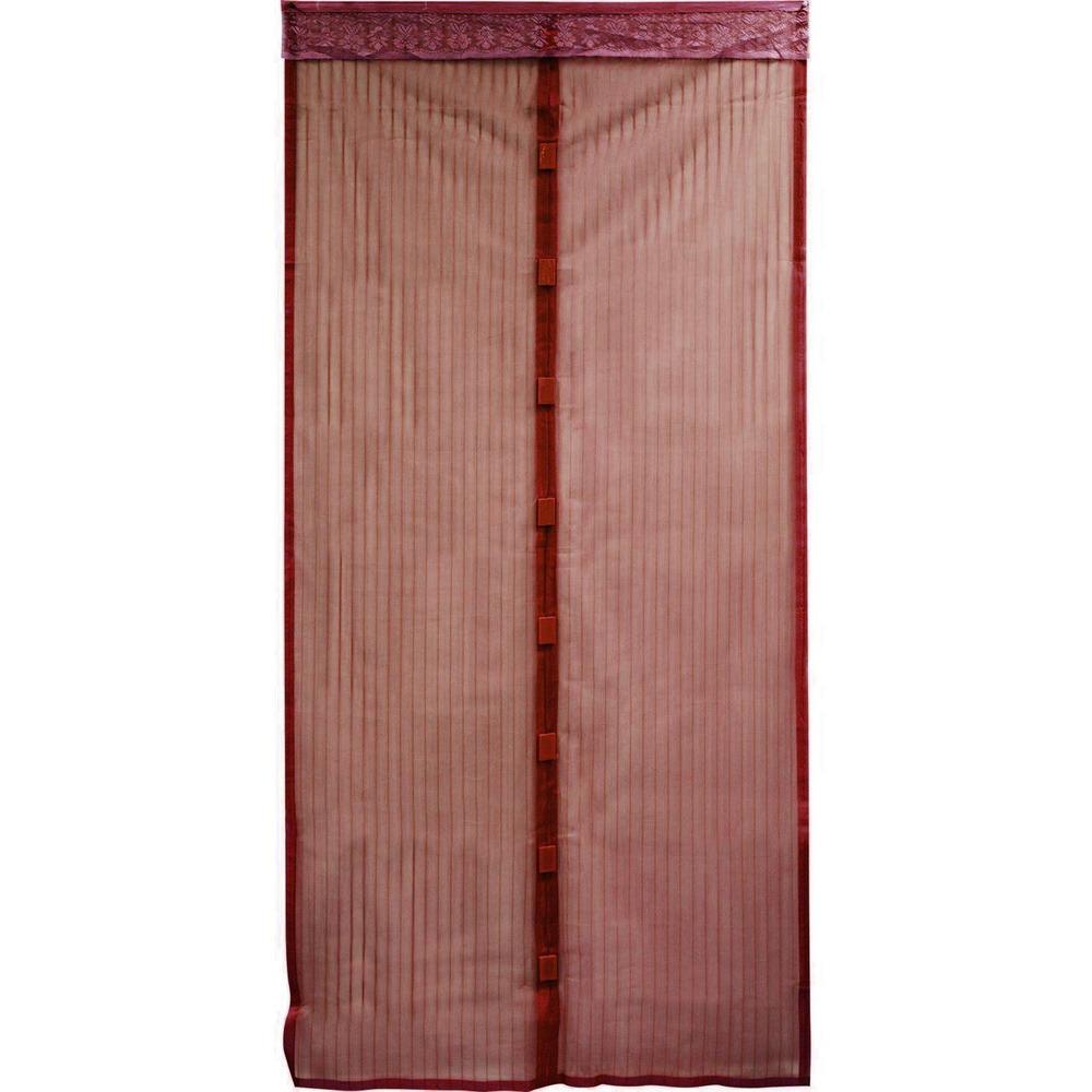 Москітна сітка дверна Stenson R81907-1 на магнітах/кнопках 1,2х2,1 м Бордовий (25173755) Москітна сітка дверна Stenson R81907-1 на магнітах/кнопках 1,2х2,1 м Бордовий (25173755)