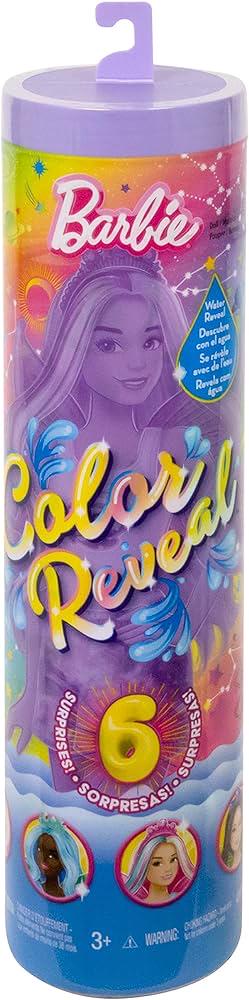 Лялька Барбі Barbie Color Reveal Doll with 6 Unboxing Surprises Rainbow Galaxy Series (14446016)