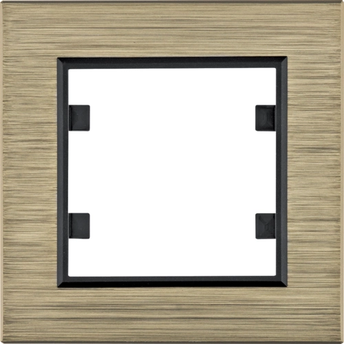 Рамка одноместная Hager Lumina Passion Бронзовый алюминий (WL9014)