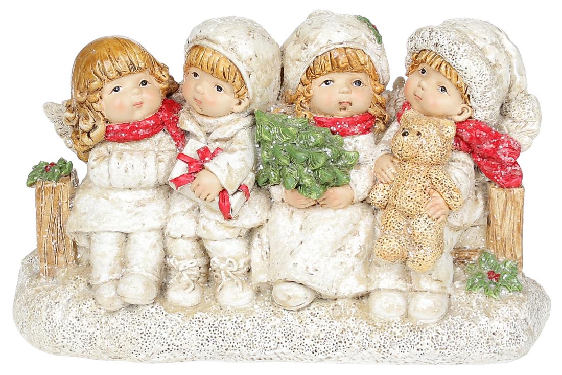 Декоративная фигура BonaDi Ангелочки на скамейке (887-331)