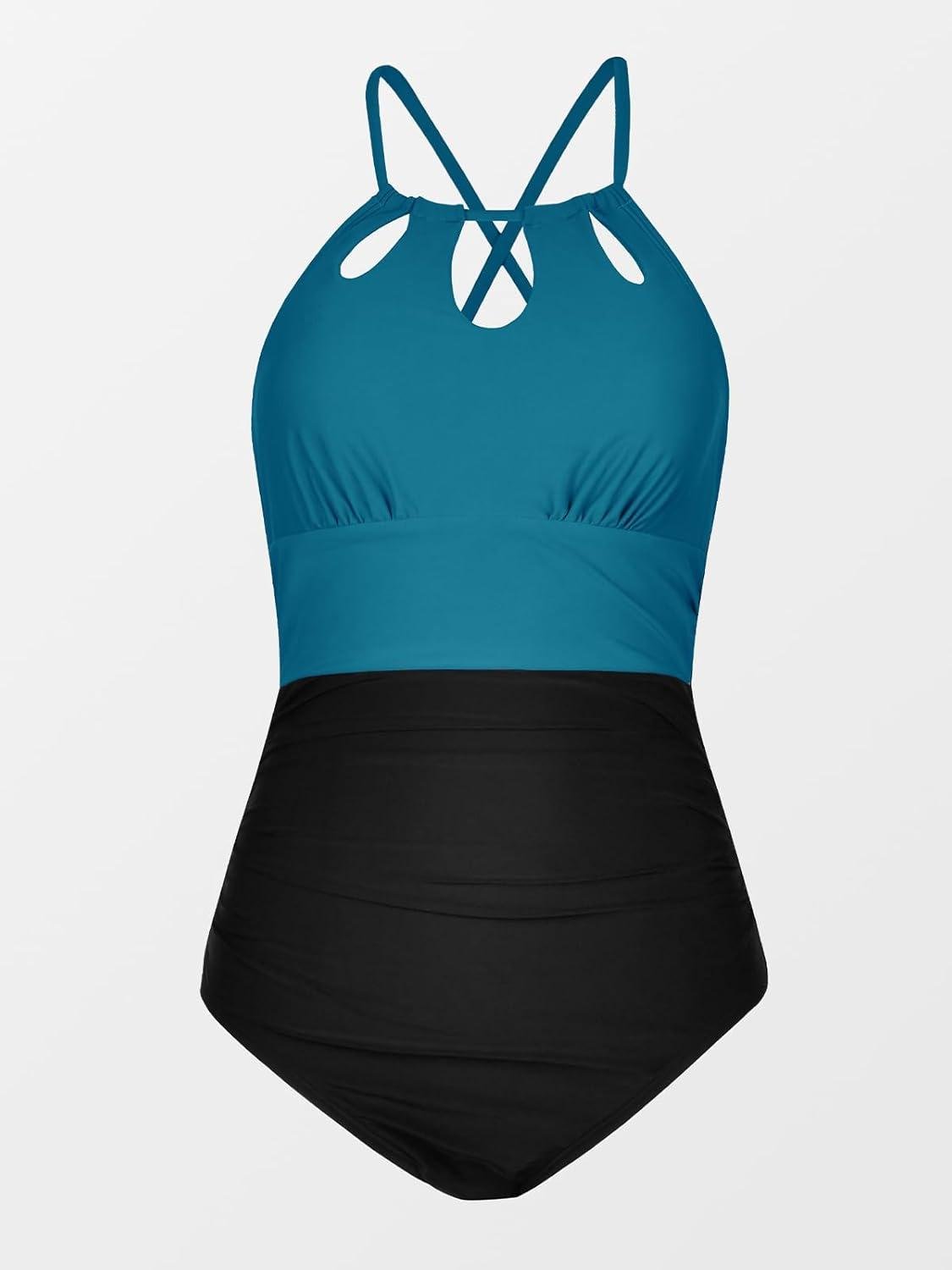 Купальник Cupshe S Чорно-бірюзовий (DAA12E4C025) - фото 3