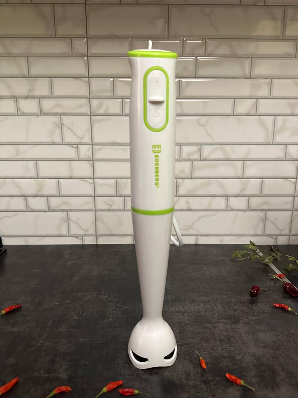 Блендер Edenberg занурювальний пластикова нога 400 Вт Білий (EB 60001)