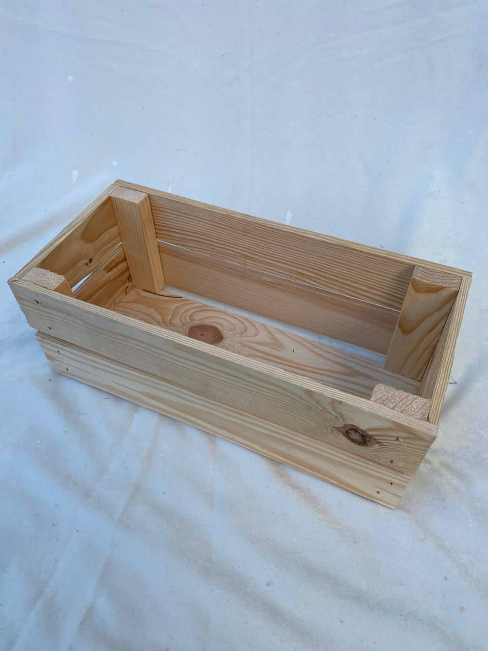 Ящик из натуральной сосны 38x18x15 см (32512426)