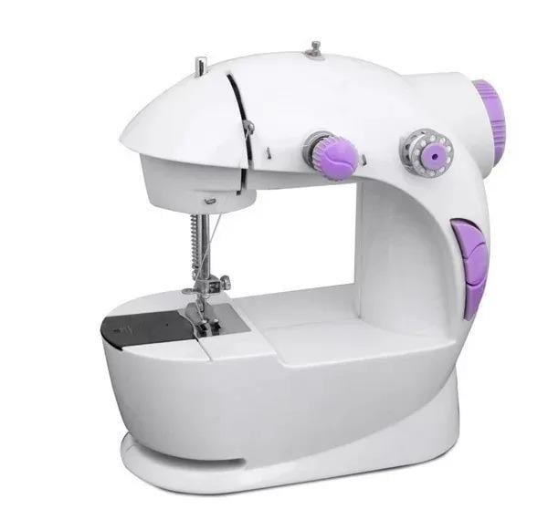 Швейная мини машинка Opera Mini Sewing Machine 4в1 с педалью Белый (M2013) - фото 4