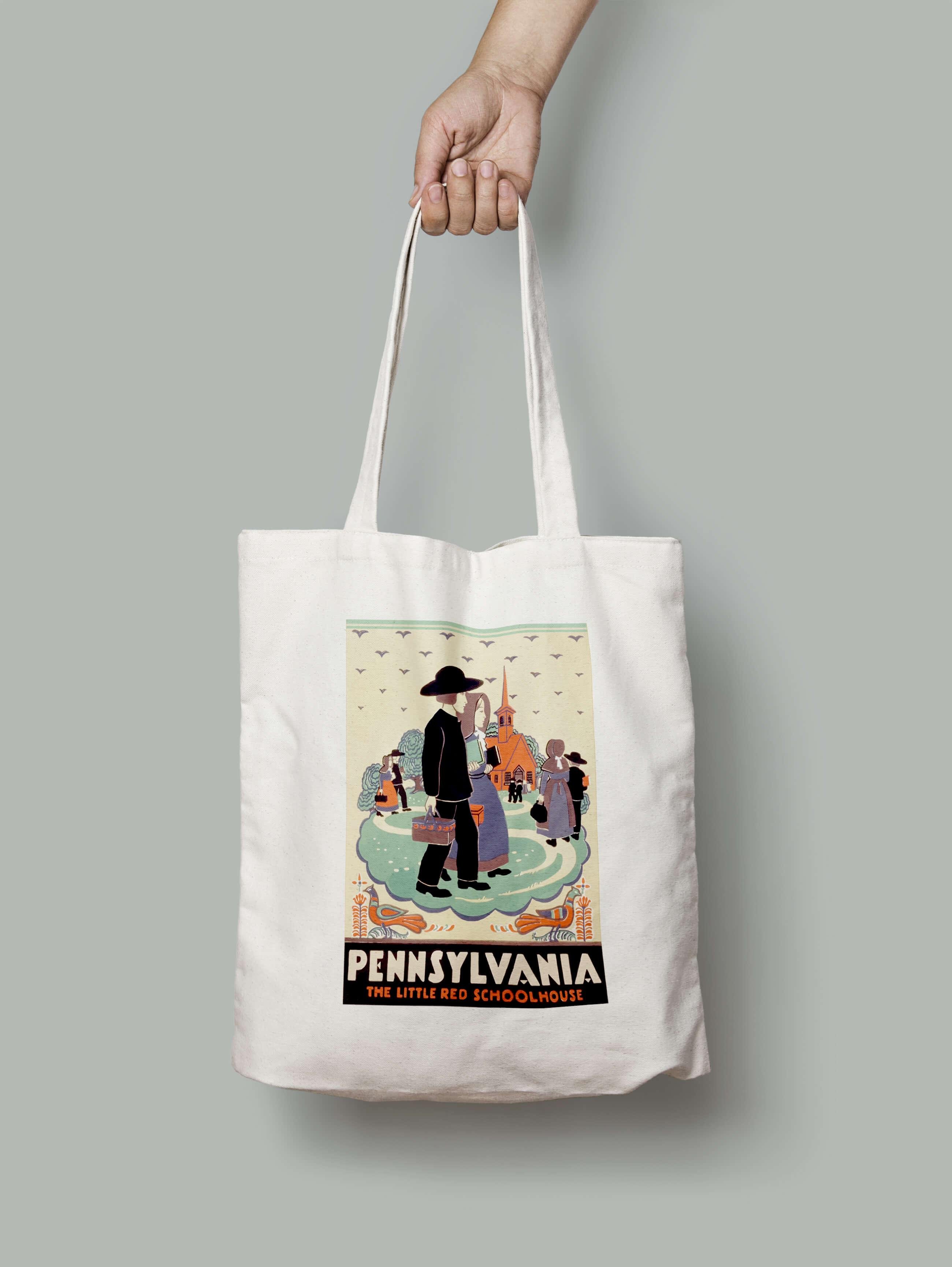 Эко-сумка шопер Пенсильвания. Маленькая красная школа
