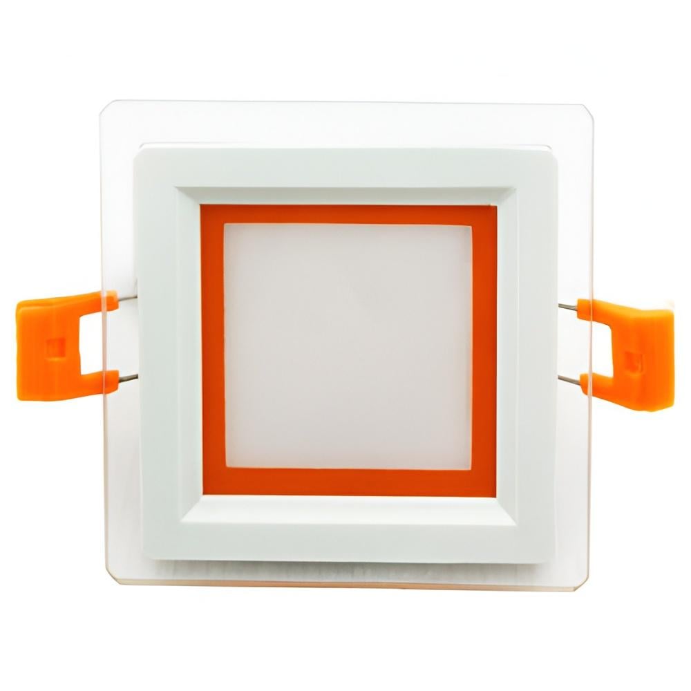 Панель LED Lemanso Сияние 6W 450Lm 4500K с оранжевой подсветкой (LM1038)