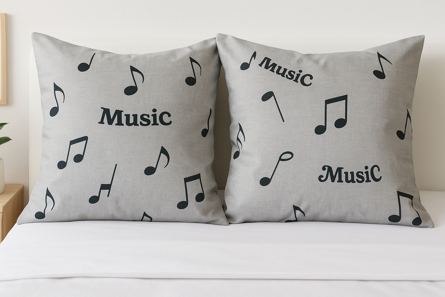 Наволочки Музика бязь 70х70 см 2 шт. (G-2505Mu/WP/x70) Наволочки Музика бязь 70х70 см 2 шт. (G-2505Mu/WP/x70)