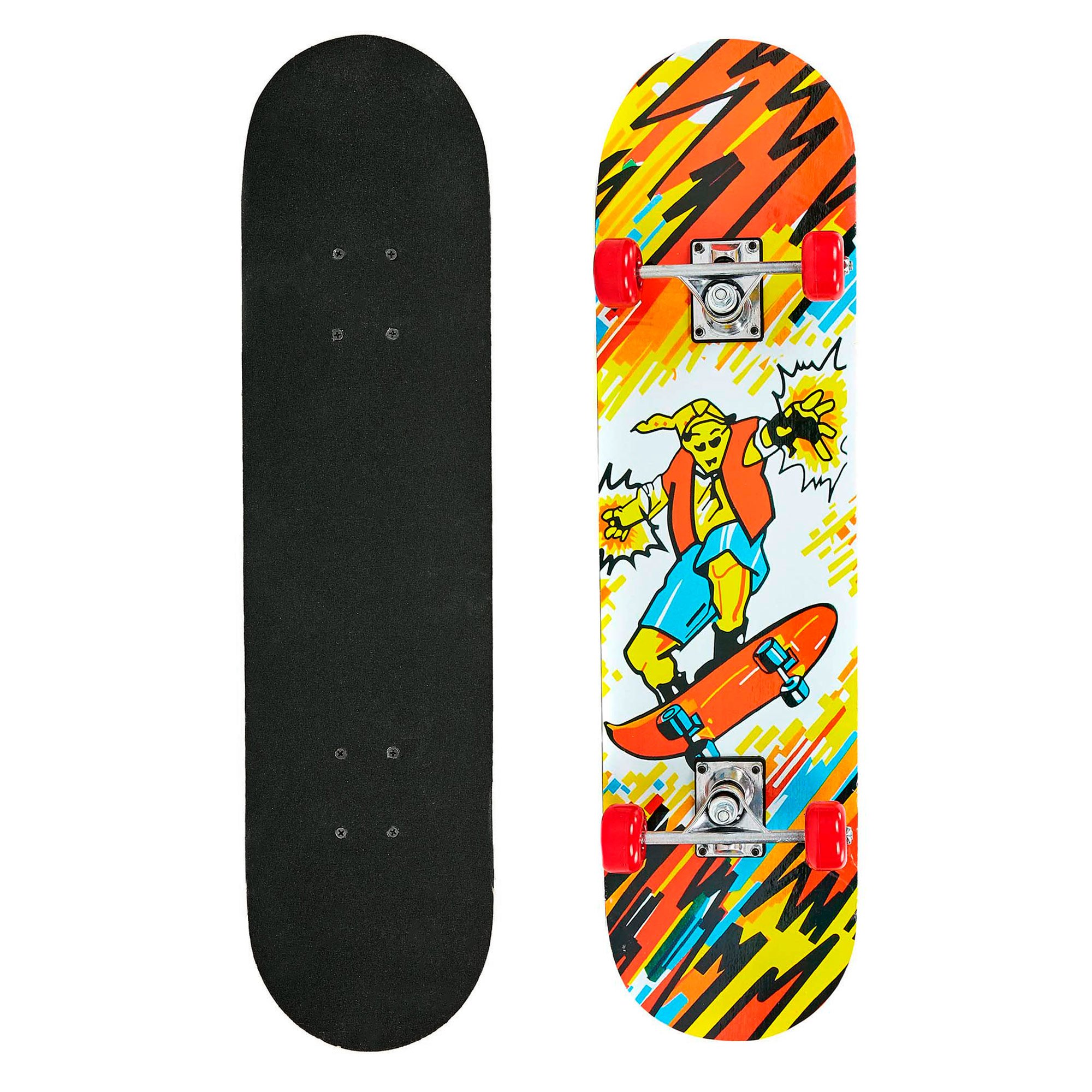Скейтборд в сборе роликовая доска HB059 колесо-PVC, р-р деки 78х20х1,2см, 608Z