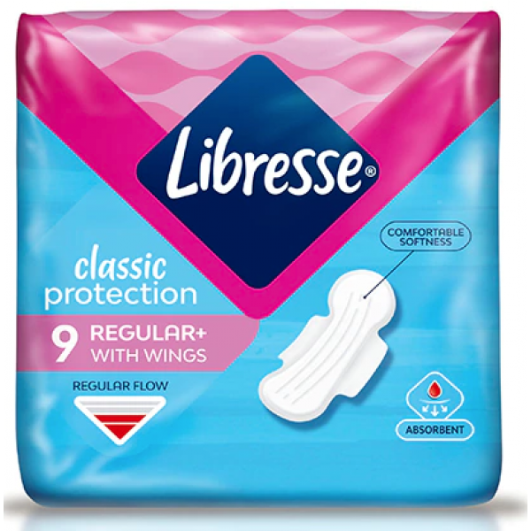 Прокладки гігієнічні Libresse Classic Protection Regular+ 9 шт. (233390) - фото 1